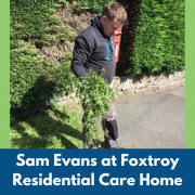 Sam Evans at Foxtroy Residential Care Home